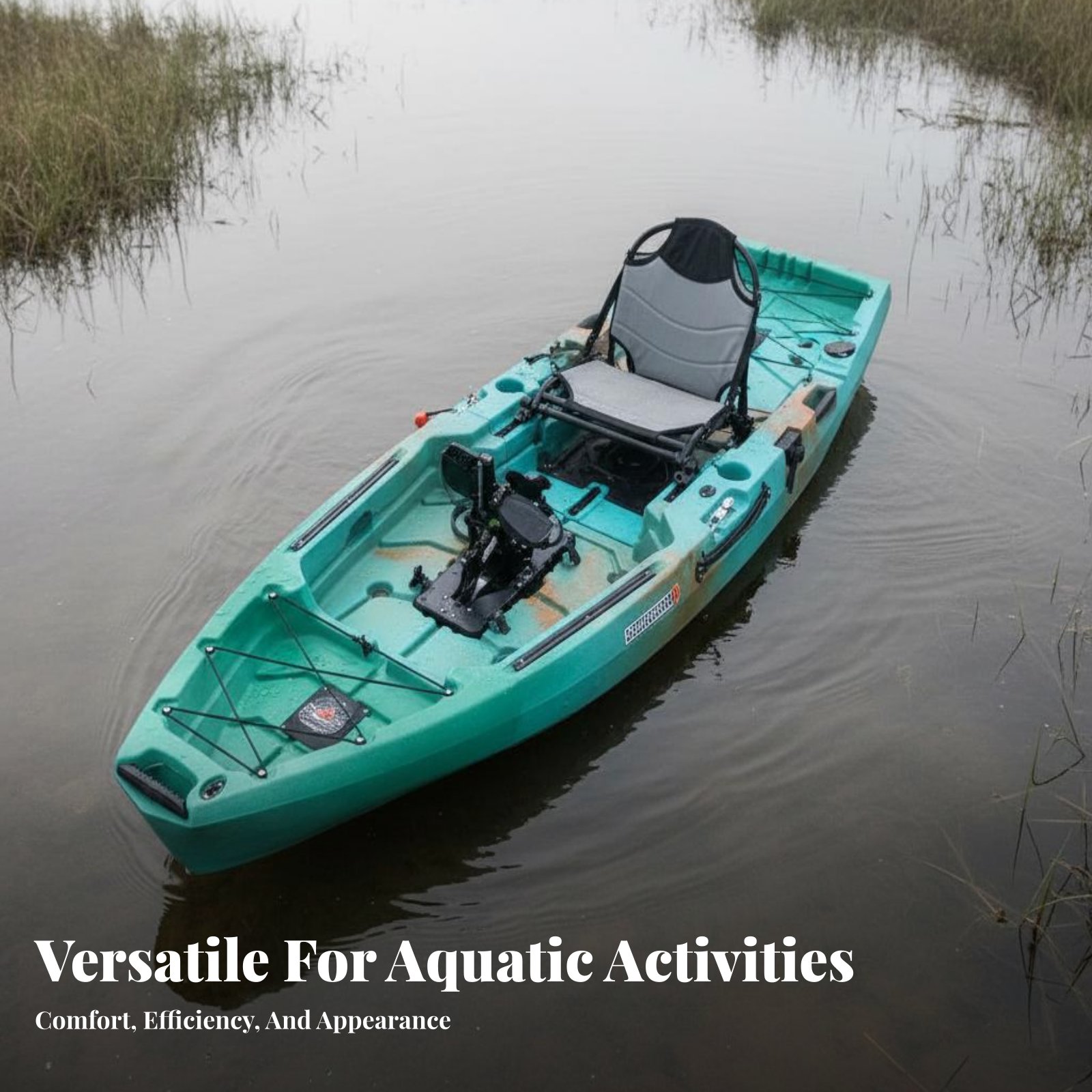 Fishing Kayak Pedal Drive - Bateau de pêche à pédales pliable,