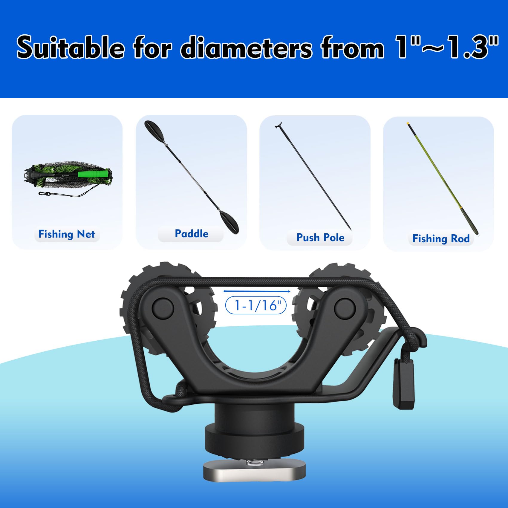 Support de pagaie de Rail de K - Fishing Kayak Rod Holder avis et prix