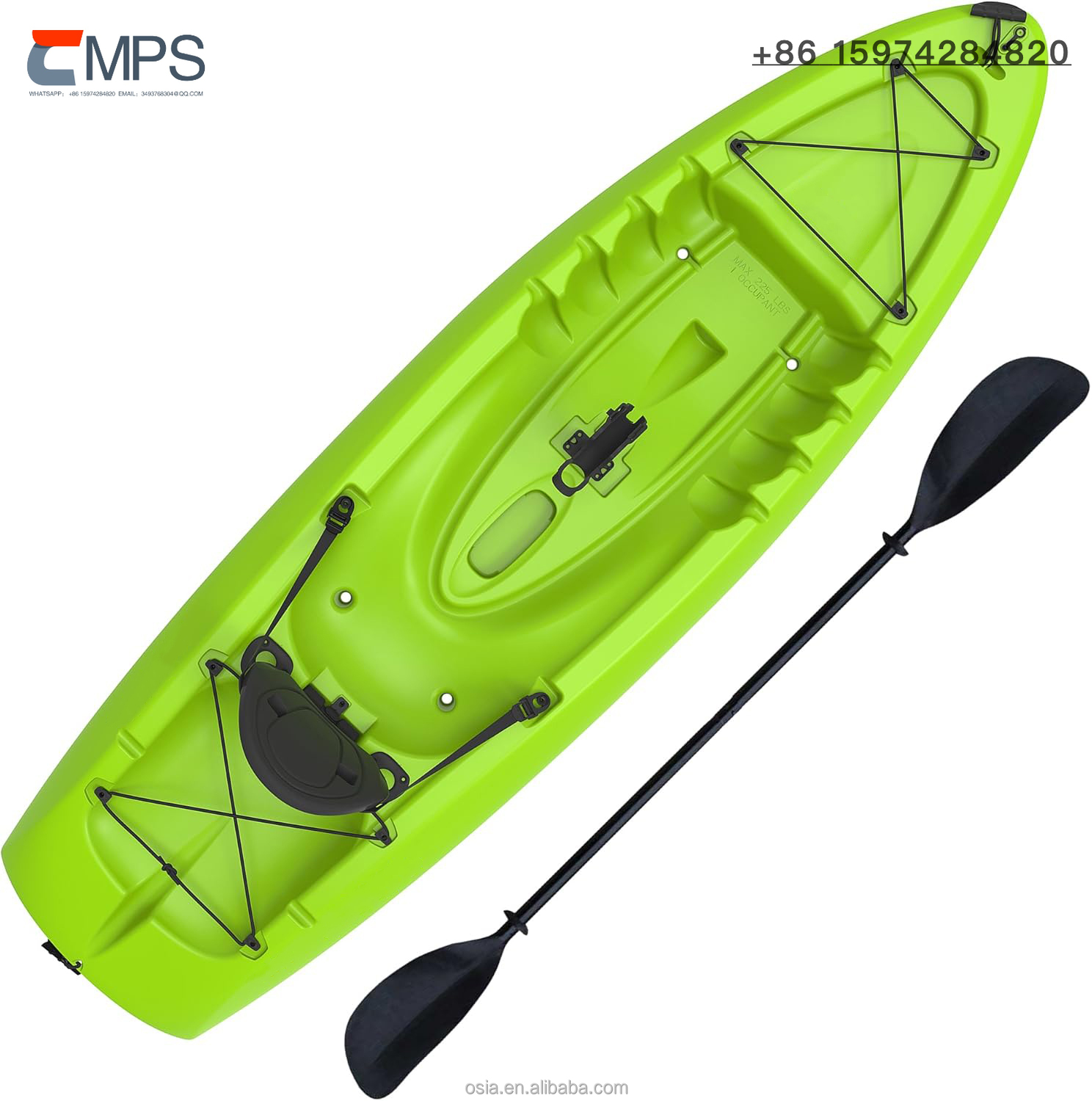Kayak de pêche en plastique ri - Fishing Kayak Sit In avis et prix